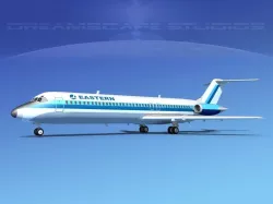 Douglas DC-9-40 Eastern Airlines 1 3D model