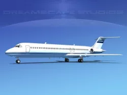 Douglas DC-9-40 Executive 2 3D model