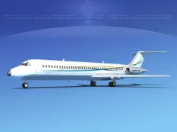 Douglas DC-9-40 Executive 3 3D model