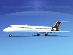 Douglas DC-9-40 National 3D model