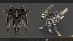 Drone V4 SciFi Low-poly  3D model