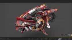 Drone V7 RedManga Low-poly  3D model