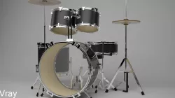 Drum kit 3D model