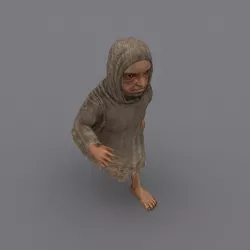 dwarf Low-poly  3D model