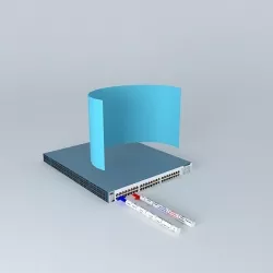Ethernet Basic Switch FIB forwarding information database 3D model