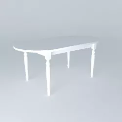 FAUSTINE white table houses the world 3D model