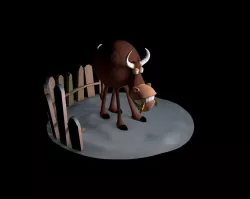 Funny COW 3D model