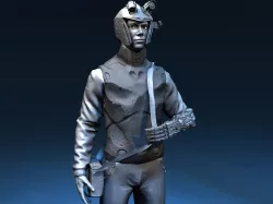 Futuristic Male Character 3D model
