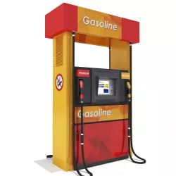 Gas pump 02 3D model