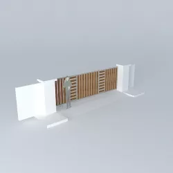 Gate and fence 3D model