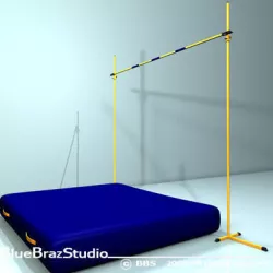 high jump 01 3D model