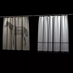 Horse Shower Curtain 3D model