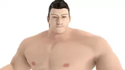 Human Male Tough Fighter rigged and ready for animations Low-poly  3D model