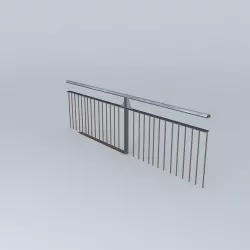 Industrial railings example 3D model