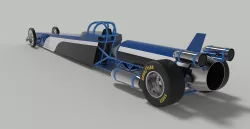 Jet dragster 3D model