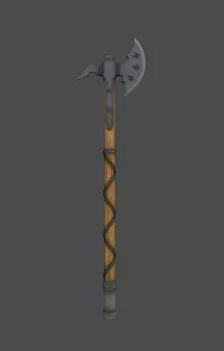 Knight axe Low-poly  3D model