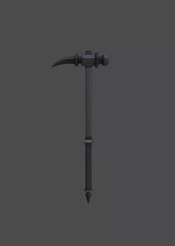 Knight hammer Low-poly  3D model