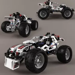Lego Technic Quad-Bike Alternative Model 3D model