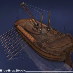 Leonardo Assault battleship 3D model