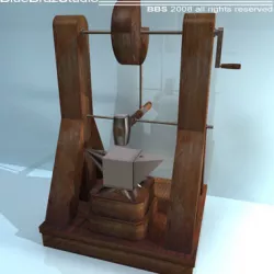 Leonardo Automatic Hammer Machine 3D model