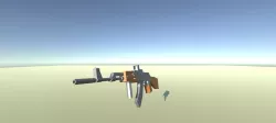 Low poly AK-47 Low-poly  3D model