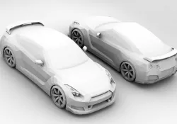 Low Poly Nissan Skyline GTR  Low-poly  3D model