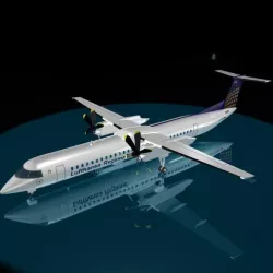 Lufthansa Regional DASH 8 - 400 3D model