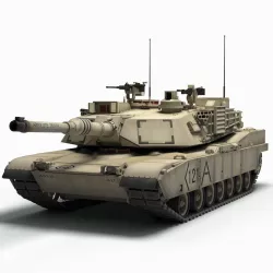 M1A2 Abrams  Low-poly  3D model