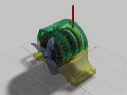 Magnetic Pulse Engine Prototype Design 3D model
