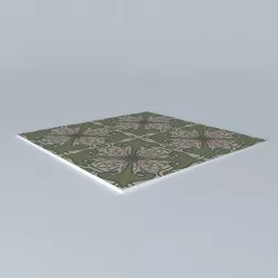 MAJORELLE GREEN 20-20 cement tiles tiles Marsh Tiles 3D model