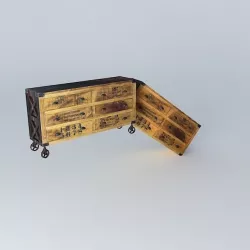 Manufacture buffet houses the world 3D model