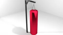Martial-Art Training Equipment - Puching Bag 3D model