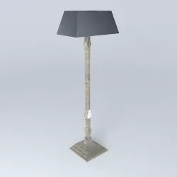 maxim lamppost houses of the world 3D model