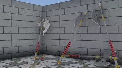 medieval axe Low-poly  3D model