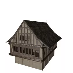 Medival Villa Low-poly  3D model