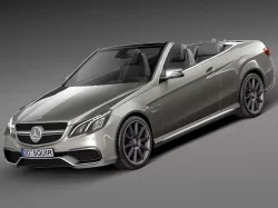 Mercedes-Benz E63 AMG Convertible 2016 3D model