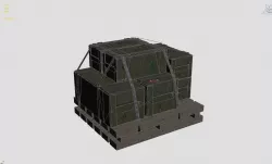 Military crate Low-poly  3D model
