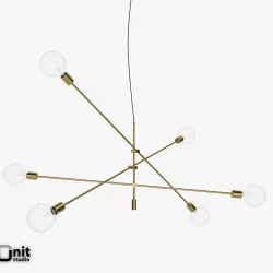 Mobile Chandelier Grand pendant light by West Elm 3D model