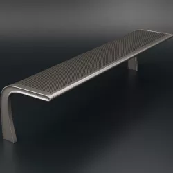 Modern benches set of four benches for lanscapes cityscapes 3D model