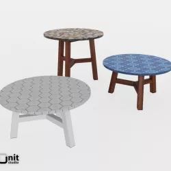 Mosaic Coffee Table by West Elm 3D model