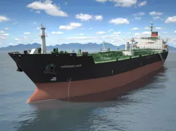 Oil Tanker Ship Evergreen 3D model