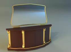 Old commode drawers 3D model