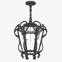 Old metal street pendant lantern 3D model