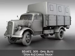 Opel Blitz - 3t Cargo truck  3D model
