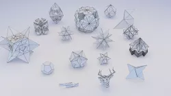 Origami Geometric 3D model