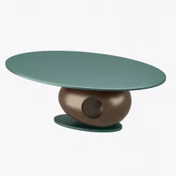 Oval table with middle hole 3D model
