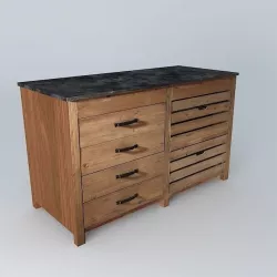 PAGNOL base cabinet houses the world  3D model