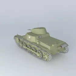 Panzer I - Panzerkampfwagen I Ausf B (German tank) 3D model