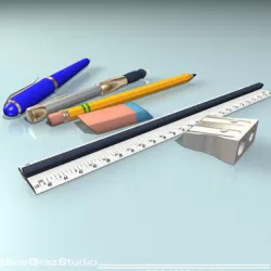 pens 3D model
