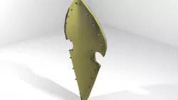 Personal Armor Shield - Medieval Elven 3D model